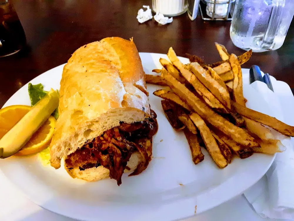 BBQ Ham Beef or Pulled Pork Sandwich